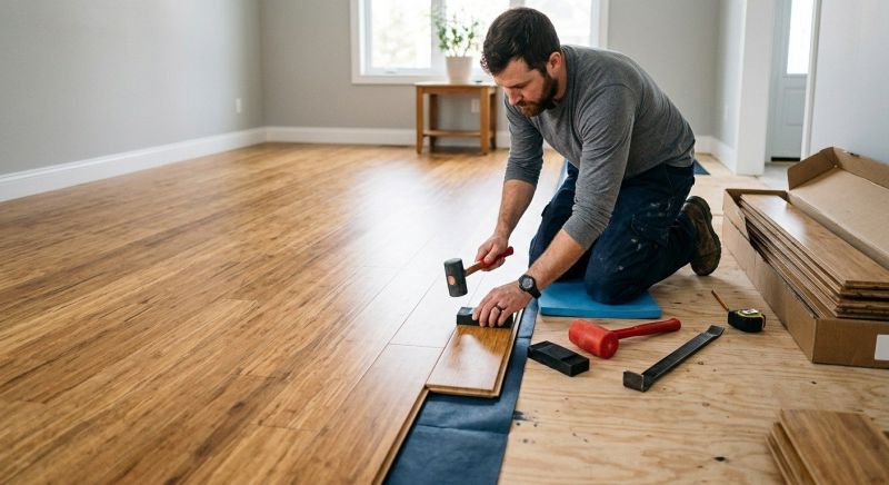 Bamboo Flooring Installation in South Portland, ME