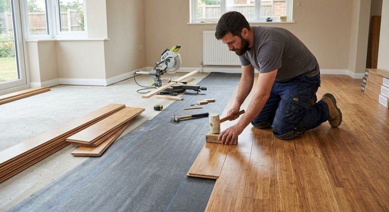 Bamboo Flooring Installation in South Portland, ME