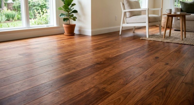 Cherry Floor Installation in Kennebunkport, ME