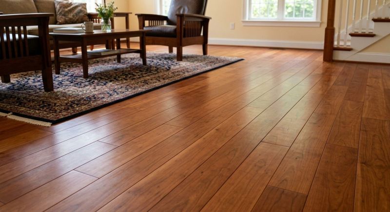 Cherry Floor Installation in South Portland, ME