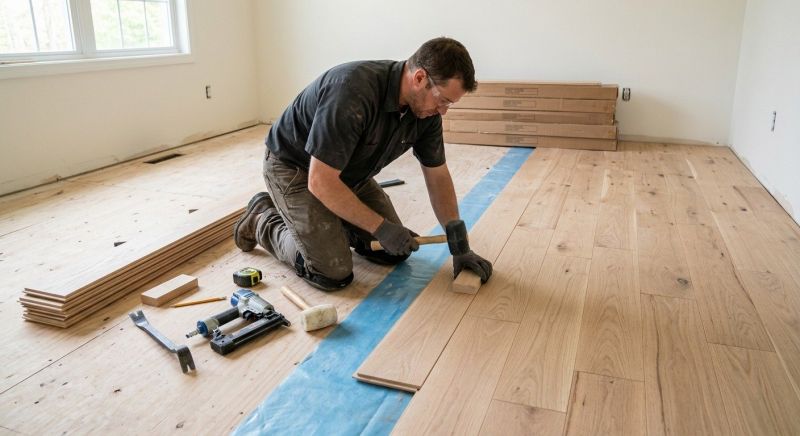 Finished Floor Installation in South Portland, ME