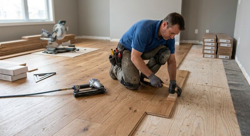 Finished Floor Installation in South Portland, ME