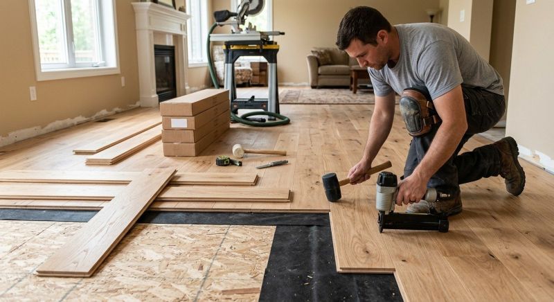 Hardwood Floor Installation in South Portland, ME
