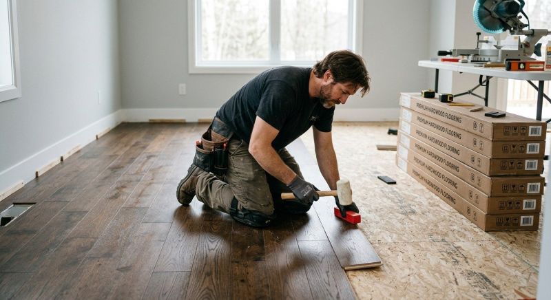 Hardwood Floor Installation in Limerick, ME