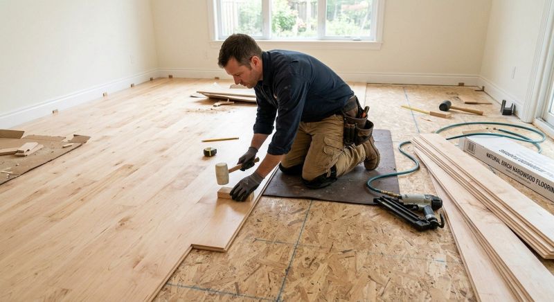 Maple Flooring Installation in Limerick, ME