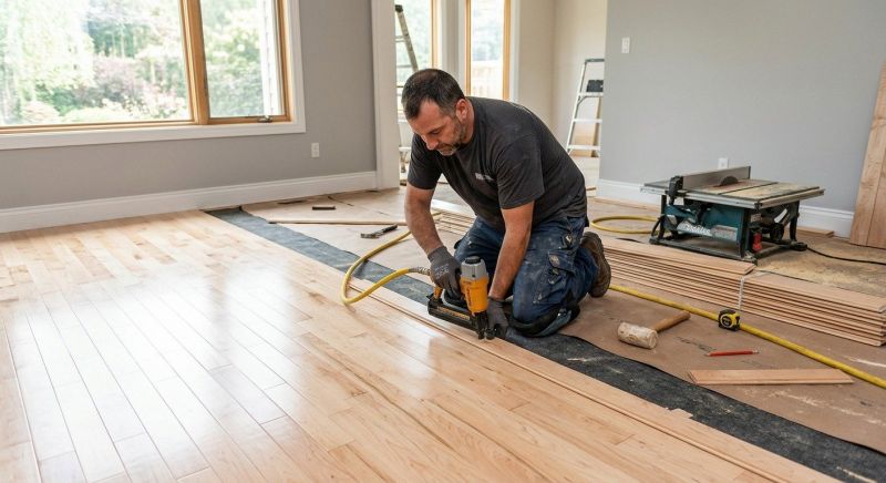 Maple Flooring Installation in North Yarmouth, ME