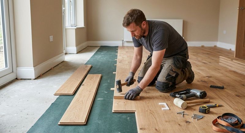 Maple Flooring Installation in Windham, ME