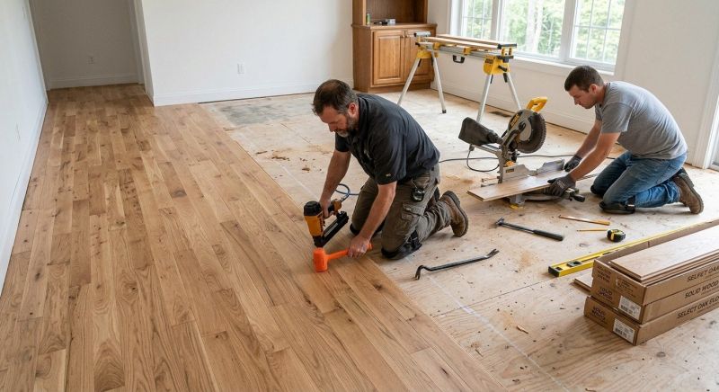 Oak Floor Replacement in South Portland, ME