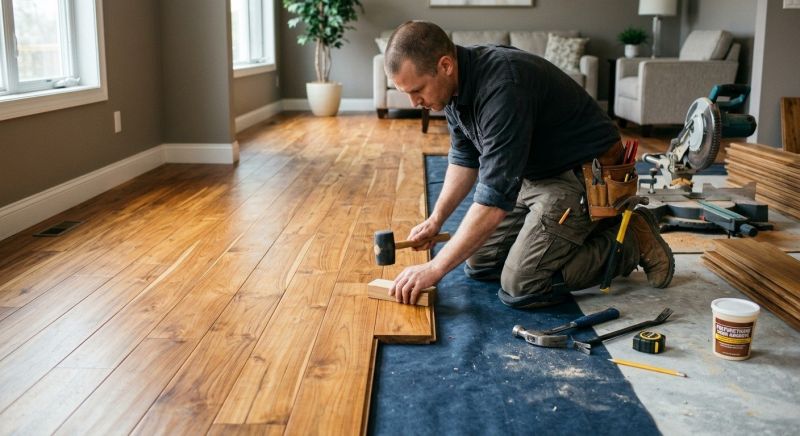 Teak Flooring Installation in South Portland, ME