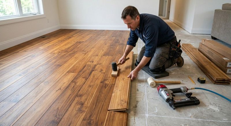 Teak Flooring Installation in South Portland, ME