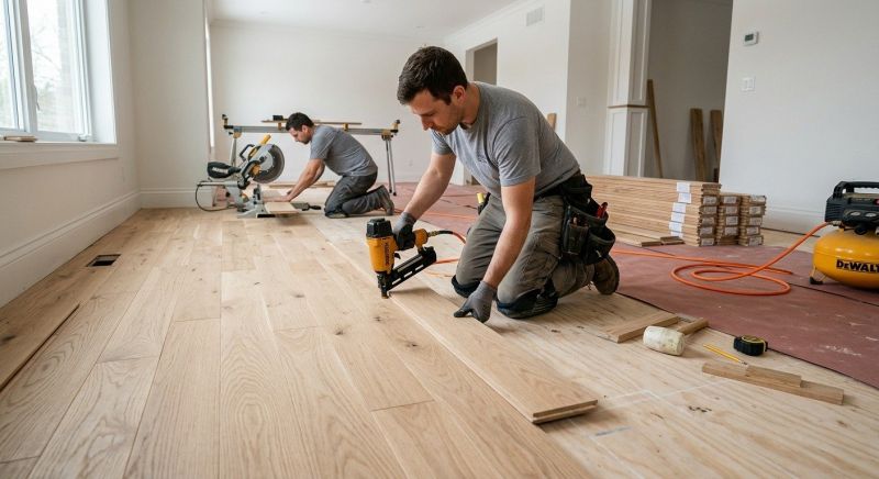 Wood Floor Replacement in Cape Elizabeth, ME