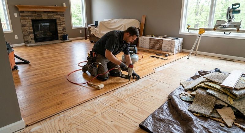 Wood Floor Replacement in North Yarmouth, ME